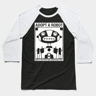 Robot Adoption Baseball T-Shirt